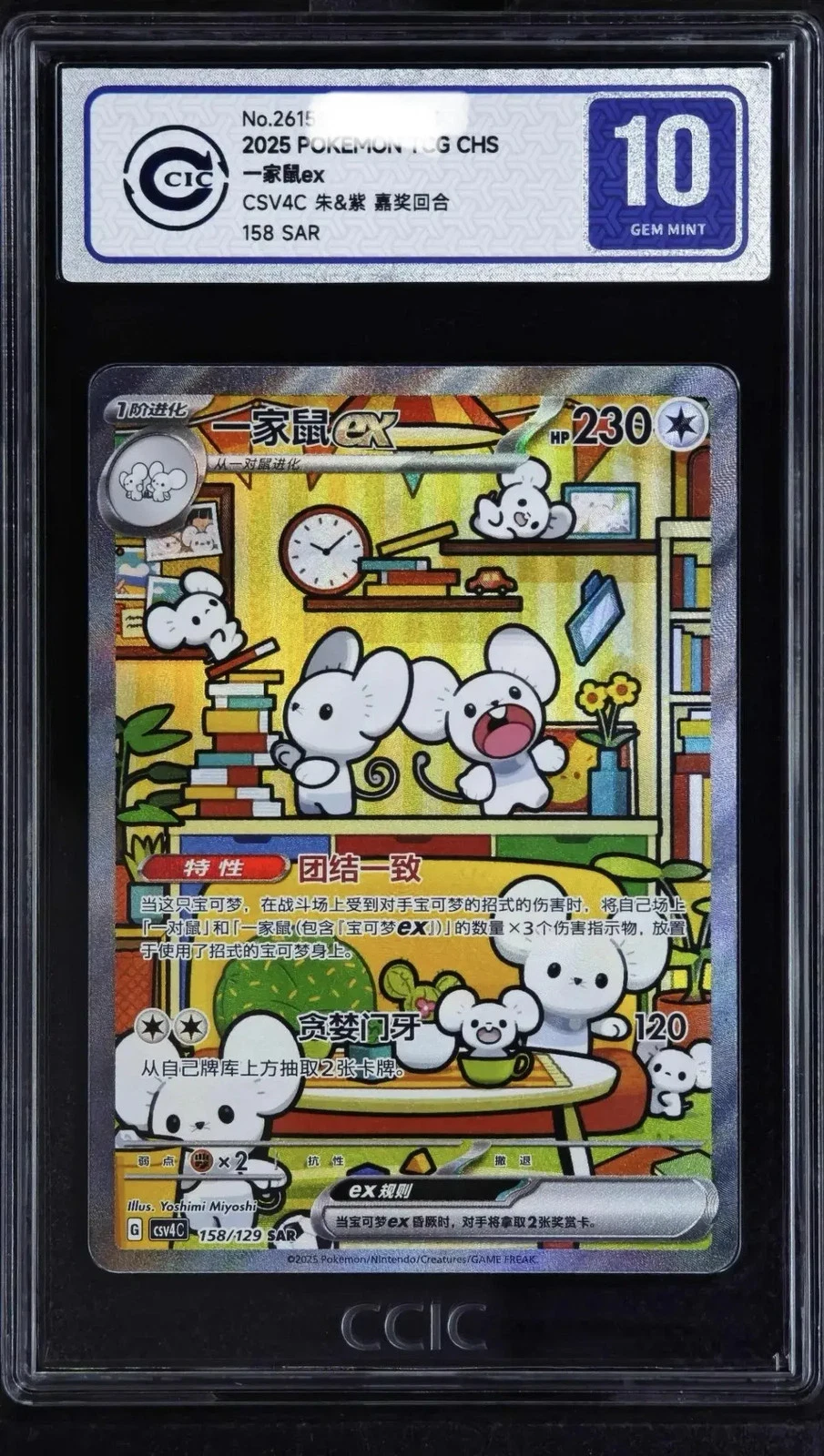 Graded Chinese Maushold ex special art rare card