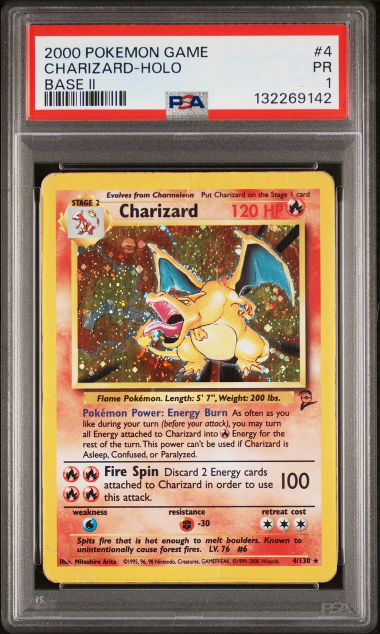 Charizard Base Set 2 slab